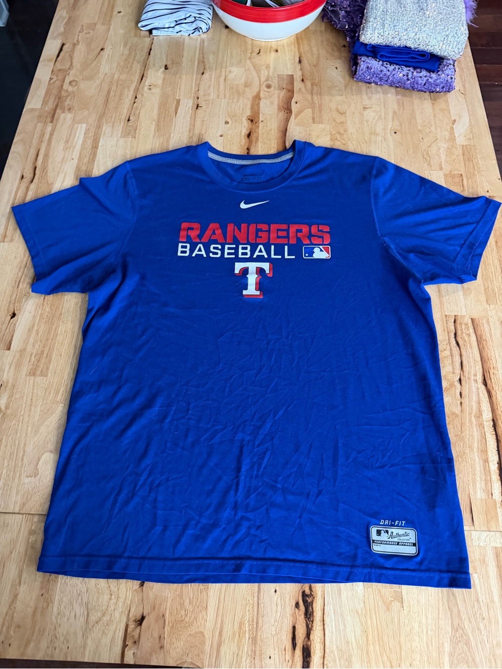 IC COLLECTION Royal Blue Dri-Fit Performance Tee